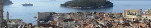 Looking across city of Dubrovnik