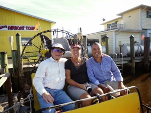 Air boat through the Everglades